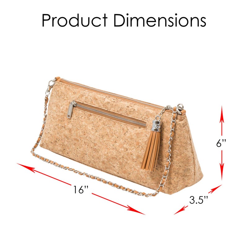 Primeware GGWP Single Bottle Wine Purse | Thermal Insulated Clutch Tote for Women (Cork) - Image 4